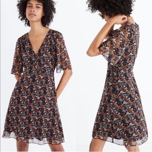 Madewell Orchard Flutter Sleeve Dress